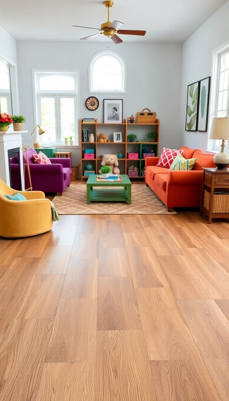 21+ Awesome Flooring Ideas for Every Room That'll Transform Your Home! - 16. Stylish Textured Vinyl