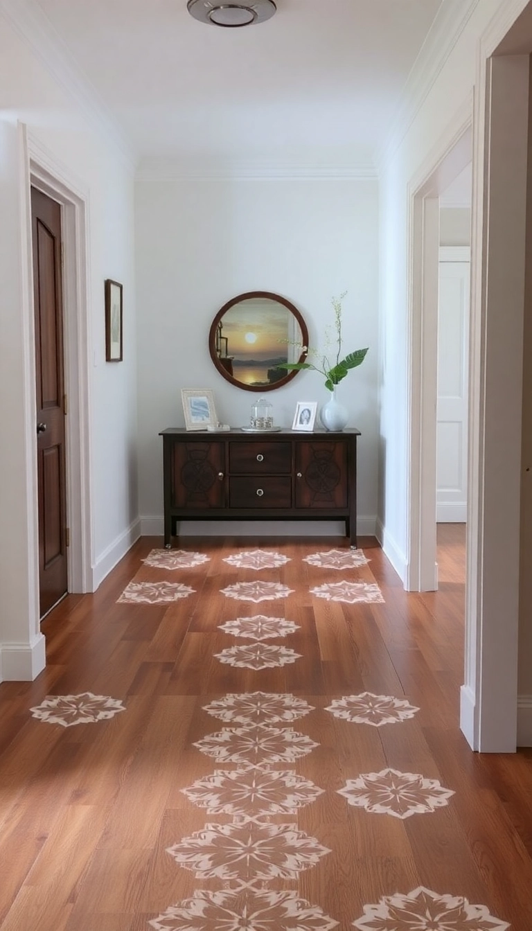 21+ Awesome Flooring Ideas for Every Room That'll Transform Your Home! - 10. Artistic Stenciled Floors